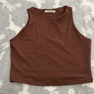 High neck tank top